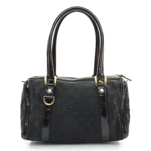 Gucci Handbags - Auth Gucci Gg Hand Bag Canvas Patent #25268G25B